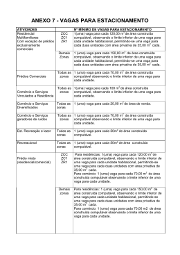 ANEXO 7 - VAGAS PARA ESTACIONAMENTO