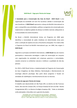 processo seletivo para a vaga para técnico de campo