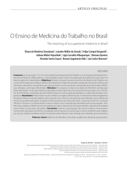 15-25 - O Ensino de Medicina do Trabalho no Brasil