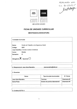 Direito do Trabalho e da Segurança Social