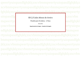 Portugu&ecirc;s 6&ordm; ano - Agrupamento de Escolas de Aveiro