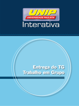 Entrega do TG Trabalho em Grupo