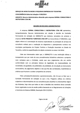 Decisão em Recurso Administrativo - Espiral Consultoria e
