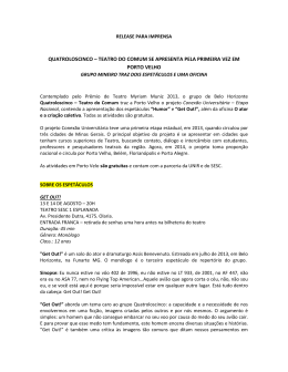 Release GRUPO QUATROLOSCINCO - Departamento de Artes