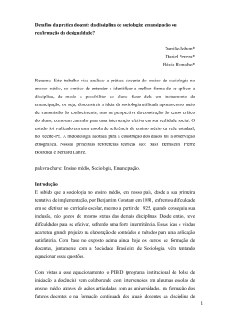 emancipa&ccedil;&atilde;o ou reafirma&ccedil;&atilde;o da desigualdade?