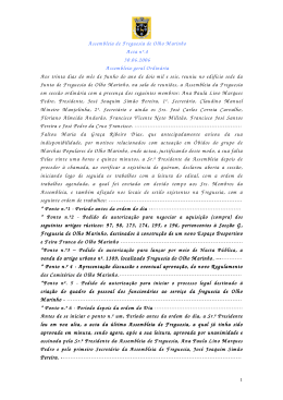 Assembleia de Freguesia de Olho Marinho Acta nº.4
