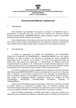 PREFEITURA MUNICIPAL DE BARREIRINHAS CNPJ Nº. 15.191