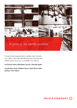 A pr&aacute;tica da venda perfeita