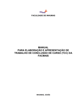 Manual do TCC