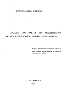 analise dos partos em apresenta&ccedil;ao