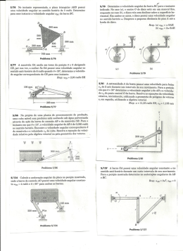 5/16 No instante representado, a placa triangular ABD possui uma
