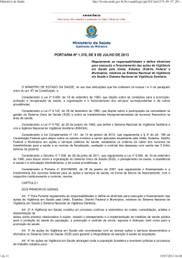 Portaria n&ordm; 1.378 2013