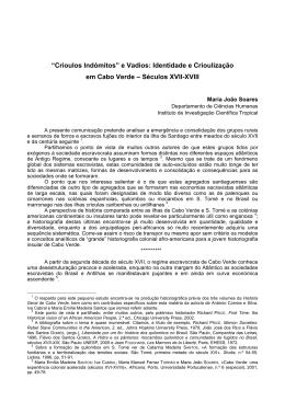 &ldquo;Crioulos Ind&oacute;mitos&rdquo; e Vadios: Identidade e Criouliza&ccedil;&atilde;o em Cabo