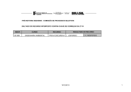 RESULTADO RECURSOS VEST 2014 2ª FASE