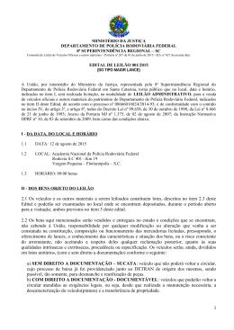Leil&atilde;o Administrativo 01/2015