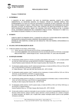 1 EDITAL DE LEILÃO N.º 001/2015 Processo n.º 01-058.933/15