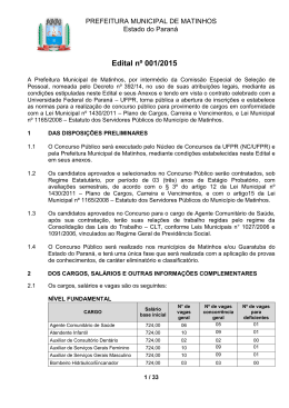 Edital 1/2015 - NC- UFPR - Universidade Federal do Paran&aacute;