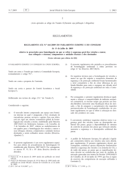 Regulamento (CE) n.o 661/2009 do Parlamento Europeu e