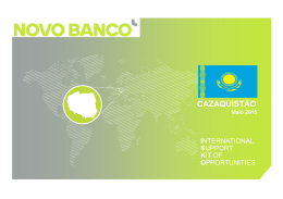 CAZAQUISTÃO - Novo Banco