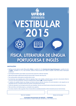 1&ordm; dia - UFRGS