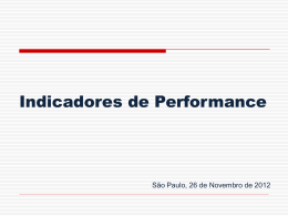 "Indicadores de Performance", que trata do SLA – Service - Seac-SP