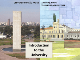 Introduction to the University