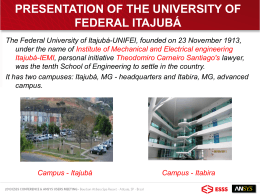 PRESENTATION OF THE UNIVERSITY OF FEDERAL