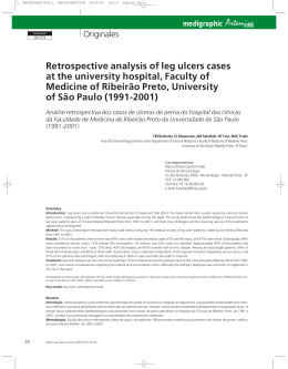Retrospective analysis of leg ulcers cases at the university hospital