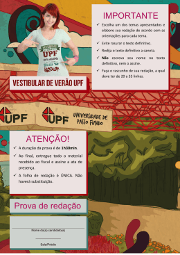 redacao - Vestibular UPF