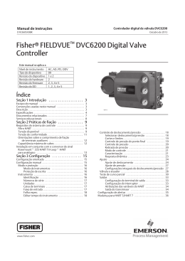 Fisherr FIELDVUE&trade; DVC6200 Digital Valve Controller