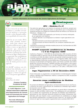 AJAP Objectiva n.&ordm; 22 (Janeiro 2006)