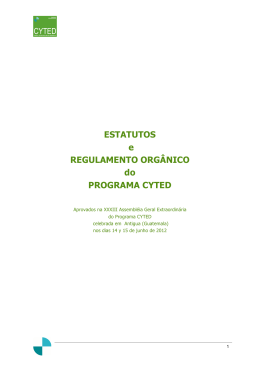 Estatuto y Reglamento (Portugues) V.D