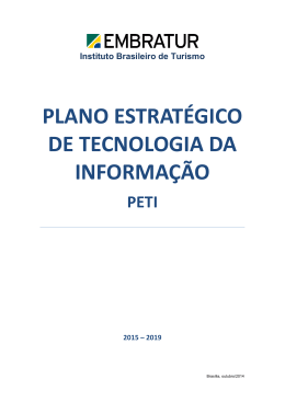 PLANO ESTRAT&Eacute;GICO DE TECNOLOGIA DA INFORMA&Ccedil;&Atilde;O