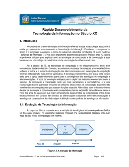 R&aacute;pido Desenvolvimento da Tecnologia da Informa&ccedil;&atilde;o no S&eacute;culo XX