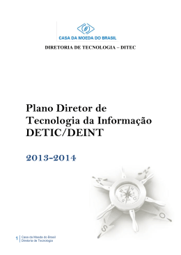 Plano Diretor de Tecnologia da Informação-2013-2014