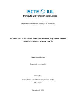 Departamento de Ci&ecirc;ncia e Tecnologia da Informa&ccedil;&atilde;o - iscte-iul