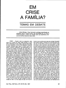 EM cRlsE &Eacute; A FAM LIA? 1