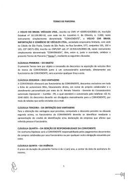 A VOLVO DO BRASIL VE&Iacute;CULOS LTDA., inscrita no CNPJ n&ordm;
