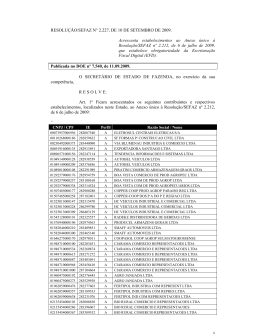 RESOLU&Ccedil;&Atilde;O/SEFAZ N&deg; 2.227, DE 10 DE SETEMBRO