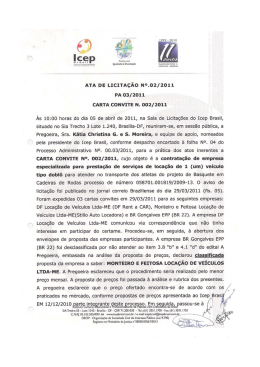 ata do convite 002/2011