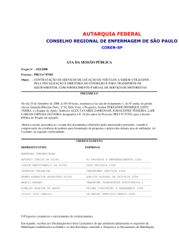 Ata do Pregao Presencial
