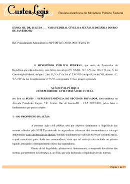 Custo de Emissão de Apólice - Procuradoria da República no Rio