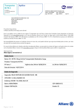 Ap&oacute;lice Transportes RCTR-C