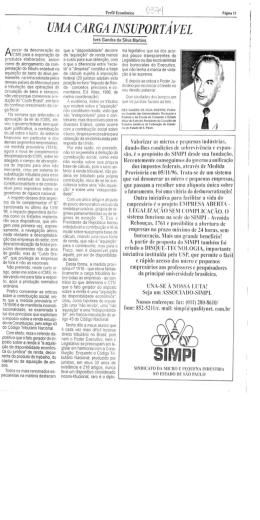 UMA CARGA ¡Ns UPOR TÁ VEL
