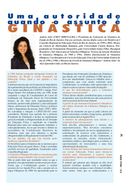 Andr&eacute;a Jo&atilde;o (CREF 000019-G/RJ) &eacute; Presidenta da