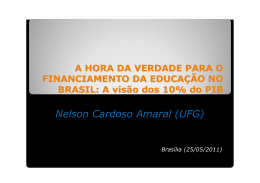 a vis&atilde;o dos 10% do