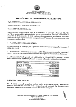 3º trimestre - Prefeitura de Lagarto
