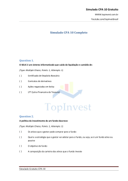 Simulado CPA 10 Gratuito