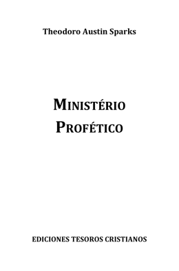 MINISTÉRIO PROFÉTICO