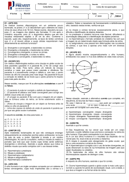 Lista de recuperação / /2014 Cebolinha Física